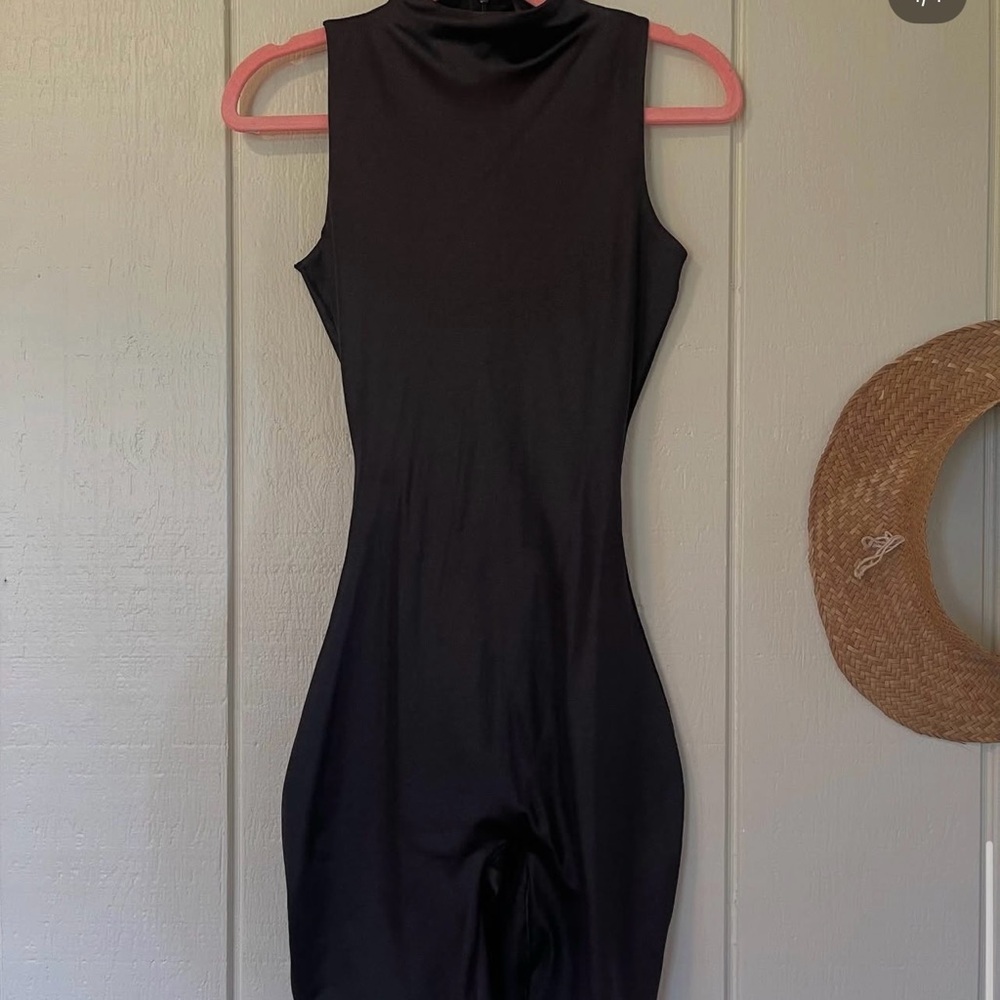 SKIMS Black Halter Romper